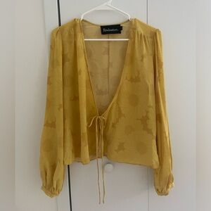 Realisation Par Yellow Floral Top
